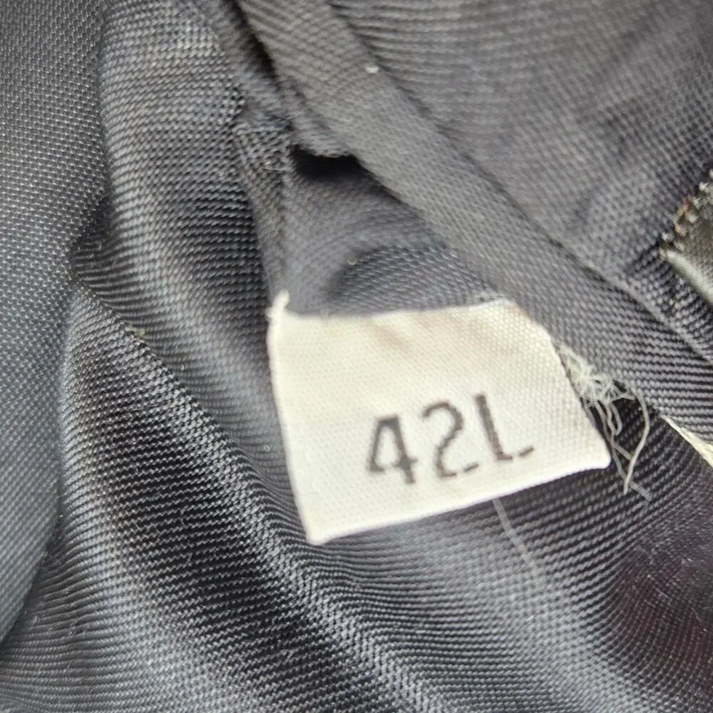 Van Heusen Men's Blazer 42L 42 L Long Black Suit Coat 2 Button Sport Jacket